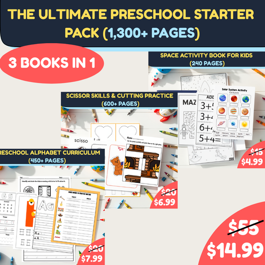 The Ultimate Preschool Starter Pack (All-in-One Bundle) | 1,300+ Pages