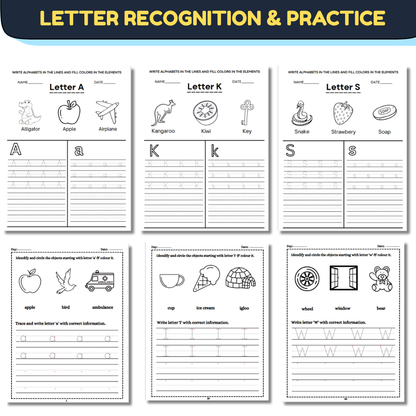 The Ultimate Alphabet Mastery Bundle (450 +Pages) | Trace, Write & Learn