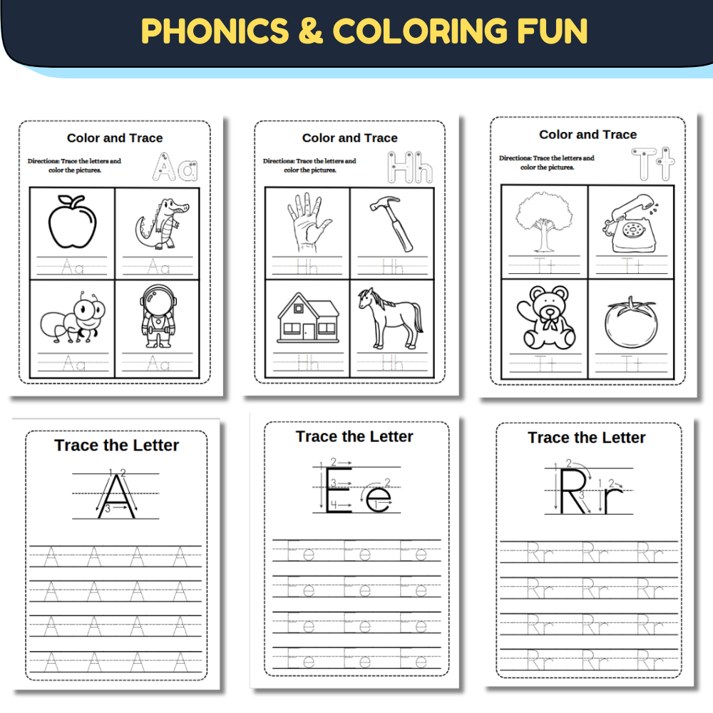 The Ultimate Alphabet Mastery Bundle (450 +Pages) | Trace, Write & Learn