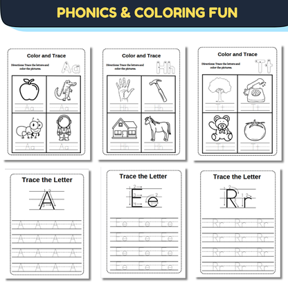 The Ultimate Alphabet Mastery Bundle (450 +Pages) | Trace, Write & Learn