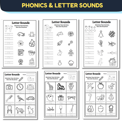 The Ultimate Alphabet Mastery Bundle (450 +Pages) | Trace, Write & Learn