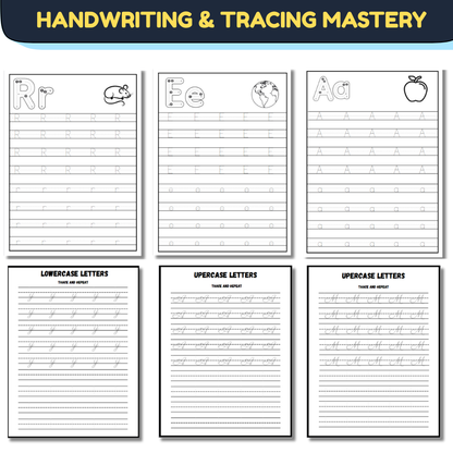 The Ultimate Alphabet Mastery Bundle (450 +Pages) | Trace, Write & Learn