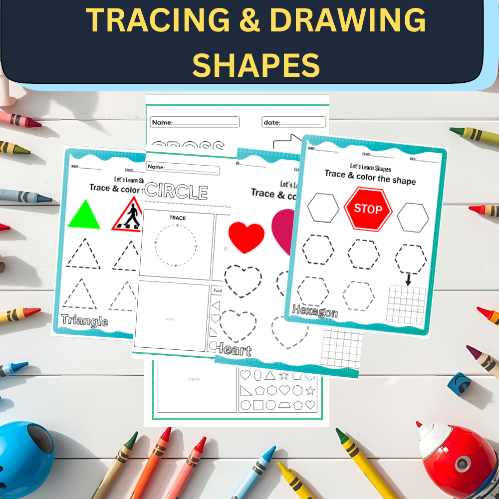Ultimate Shapes & Colors Activity Bundle (220+ Pages) | Preschool Math PDF