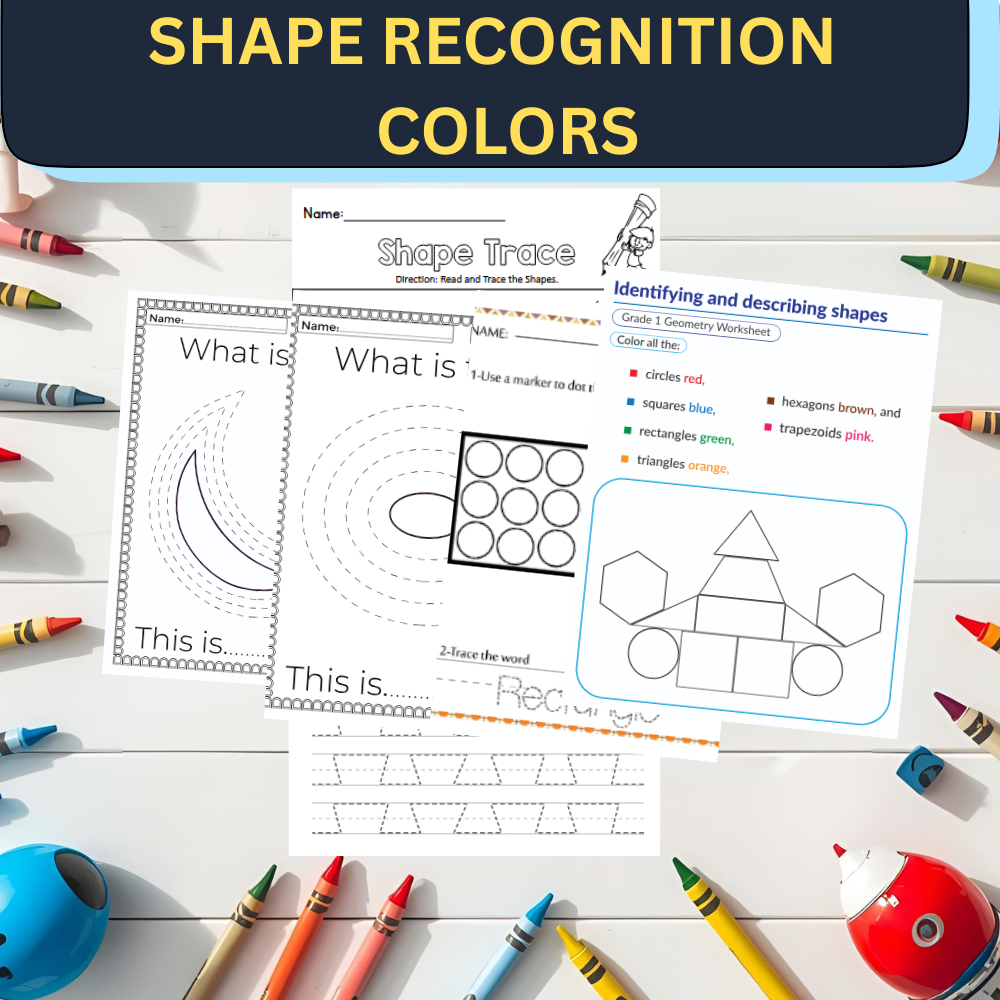 Ultimate Shapes & Colors Activity Bundle (220+ Pages) | Preschool Math PDF