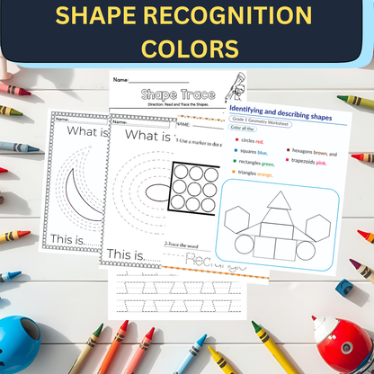 Ultimate Shapes & Colors Activity Bundle (220+ Pages) | Preschool Math PDF