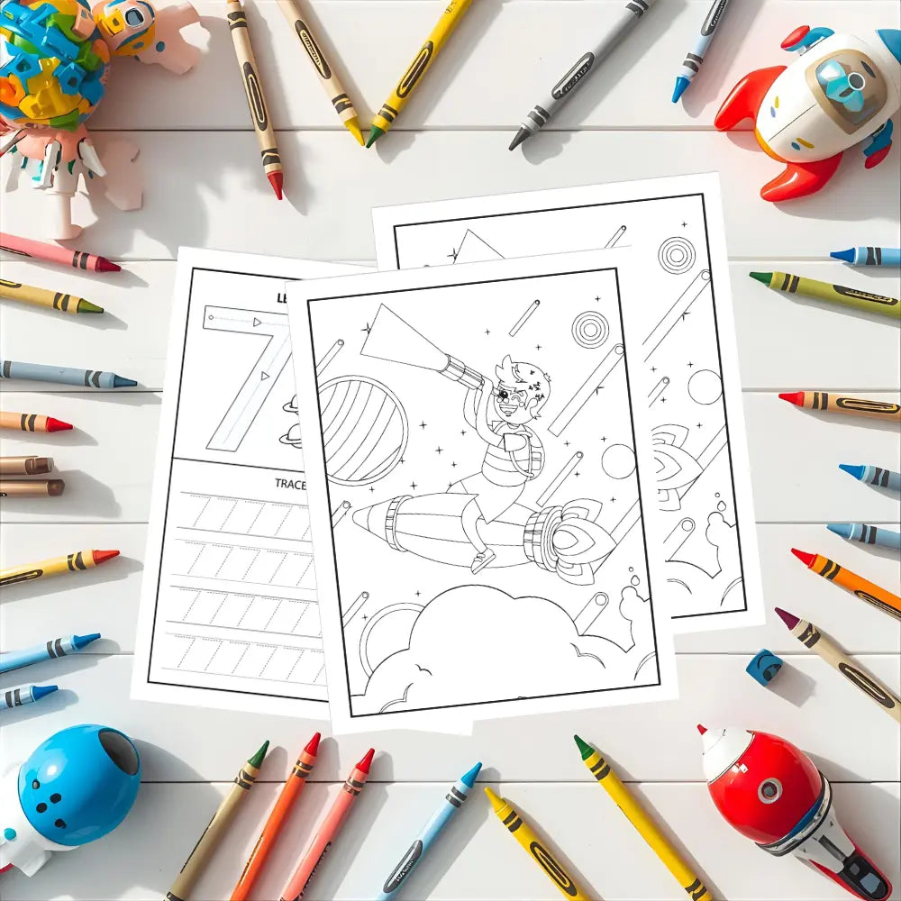 Space Activity Book for Kids (240 Pages) | Printable PDF