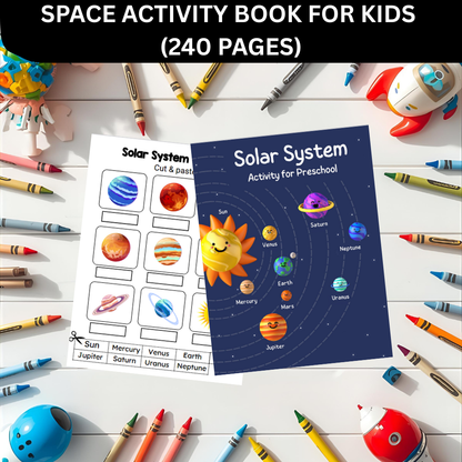 Space Activity Book for Kids (240 Pages) | Printable PDF
