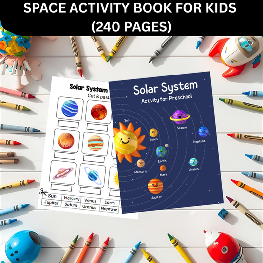 Space Activity Book for Kids (240 Pages) | Printable PDF