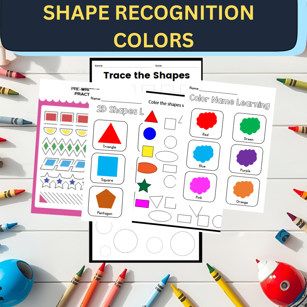 Ultimate Shapes & Colors Activity Bundle (220+ Pages) | Preschool Math PDF