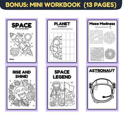 Space Activity Book for Kids (240 Pages) | Printable PDF