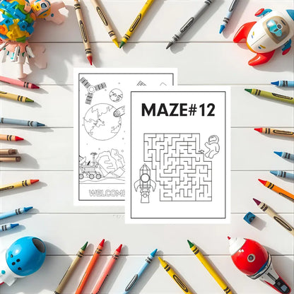 Space Activity Book for Kids (240 Pages) | Printable PDF