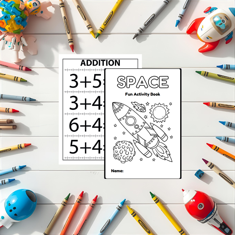 Space Activity Book for Kids (240 Pages) | Printable PDF