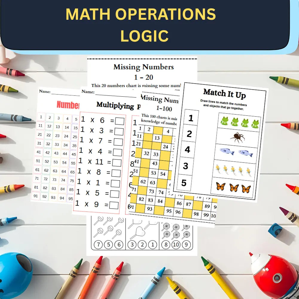 Ultimate Math & Numbers Curriculum (1,100+ Pages) | Preschool to 1st Grade PDF